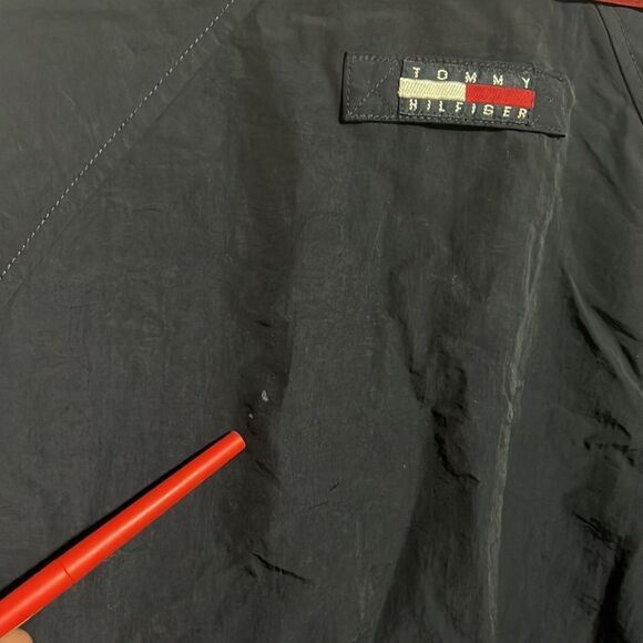 🔥 Vintage TOMMY HILFIGER Hooded Nylon Windbreaker Jacket - EXCELLENT - Men Sz M - Picture 14 of 16